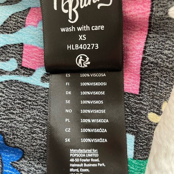 Hell Bunny Viscose Mini Dress SZ XS - Picture 9 of 9